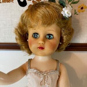 Vintage 50s Valentine Doll Co. 18" Aida Ballerina *STICKY FACE*